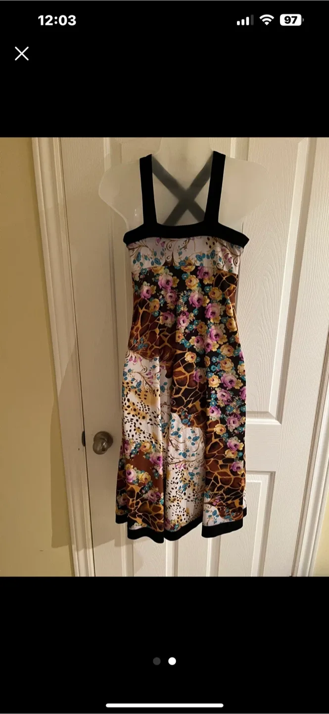 Floral & Animal Print Dress image indicator(2)