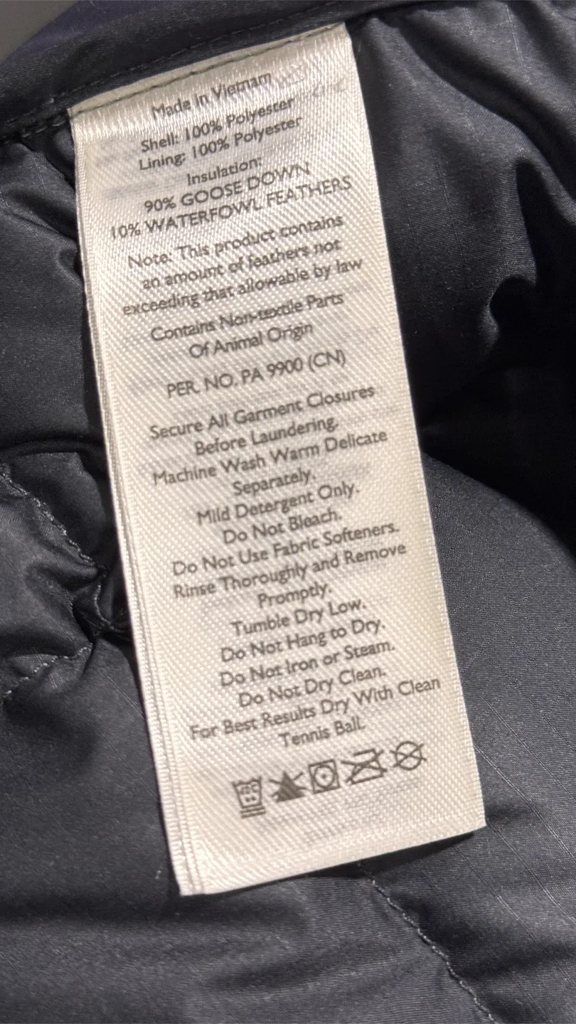 Eddie Bauer x JJJJound Down Vest - Cinder - Men’s Large image indicator(5)