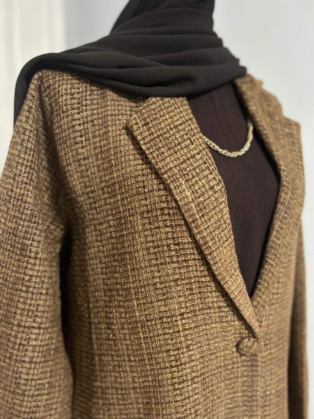 Brown Tweed Long Coat - photo 2