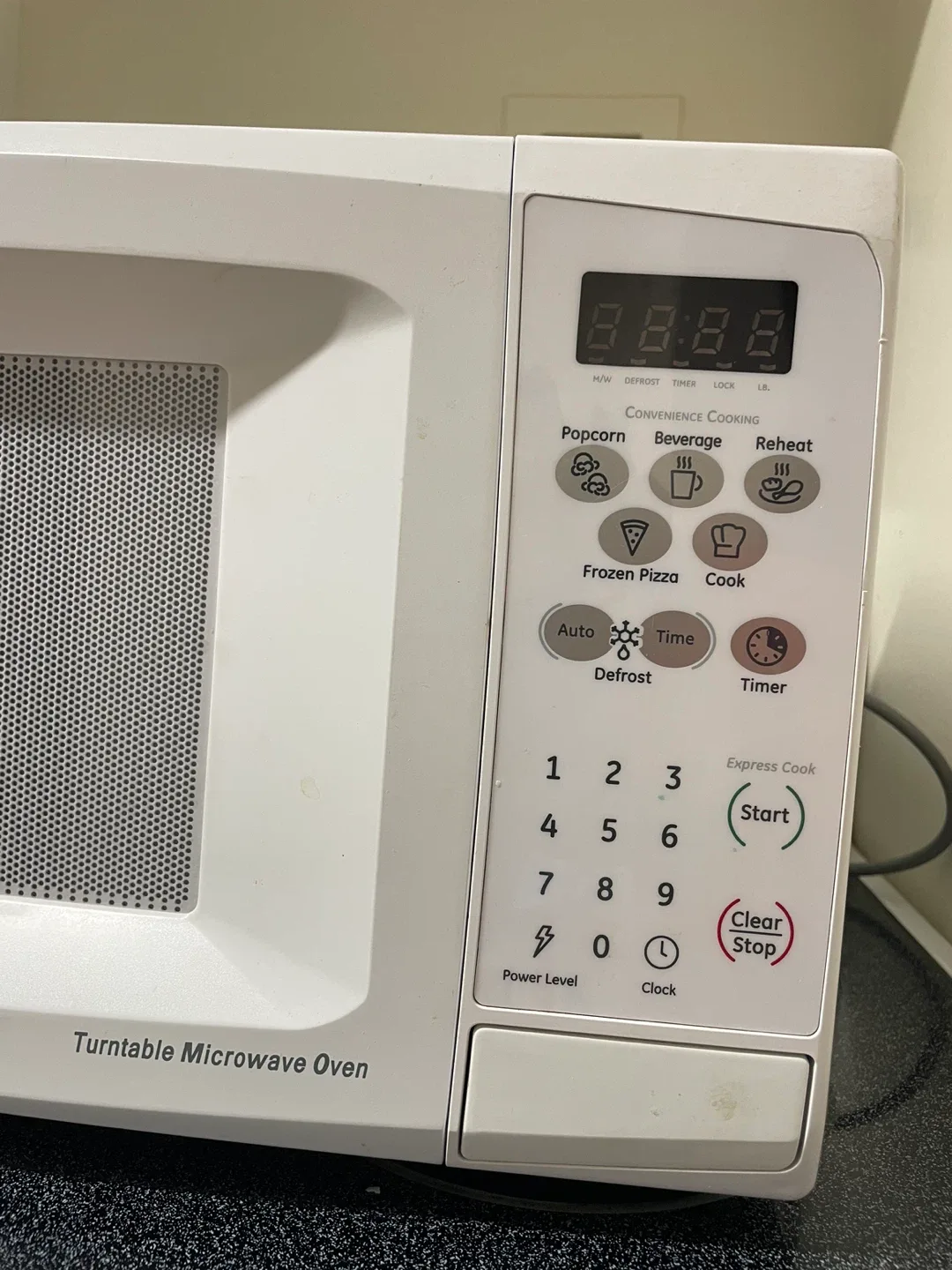 GE Turntable Microwave Oven image indicator(2)