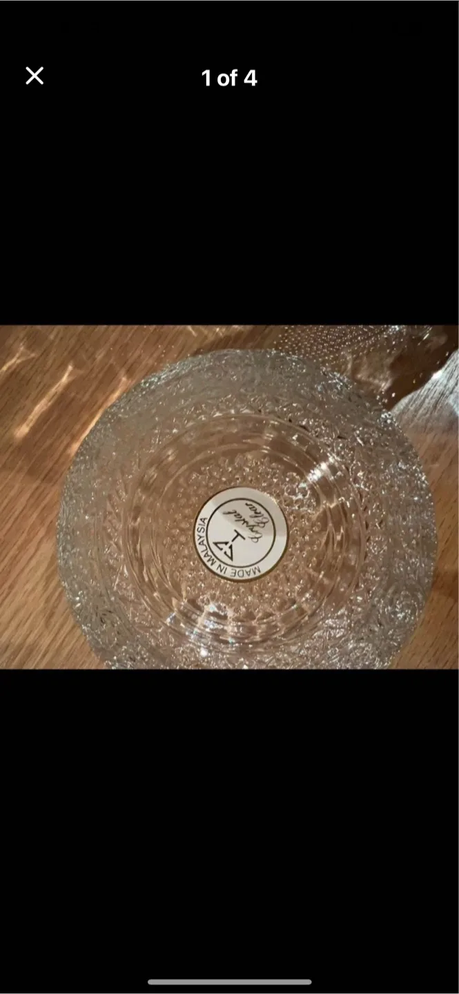Crystal Clear Glass Serving Platter