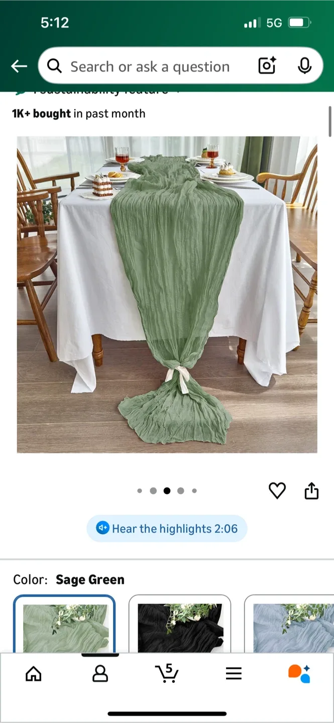 Table runner image indicator(2)