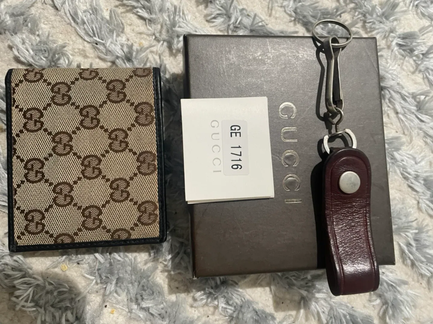 Gucci Black Leather Wallet with Box Authentic image indicator(2)
