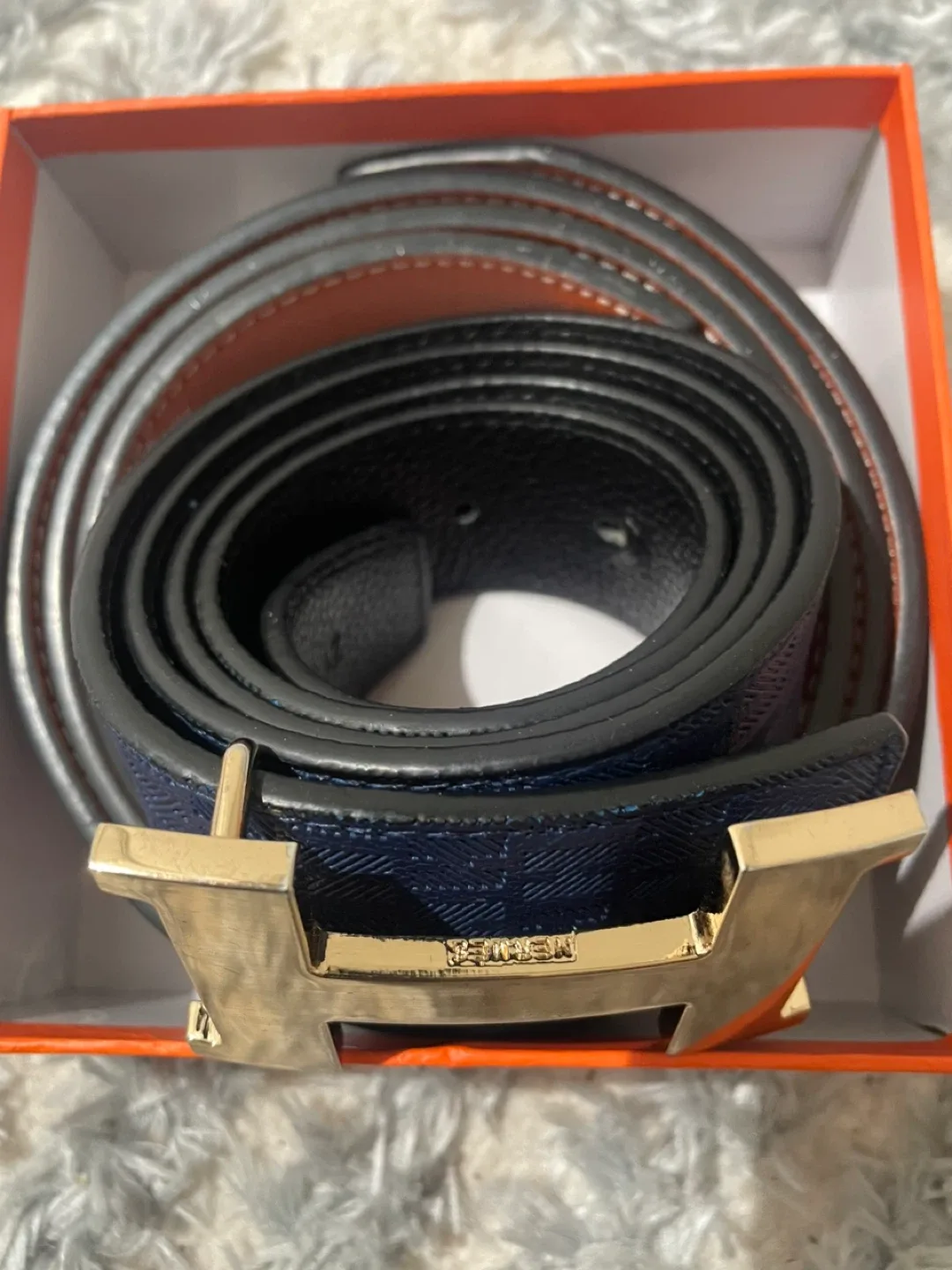 Hermès Reversible Leather Belt Authentic image indicator(6)