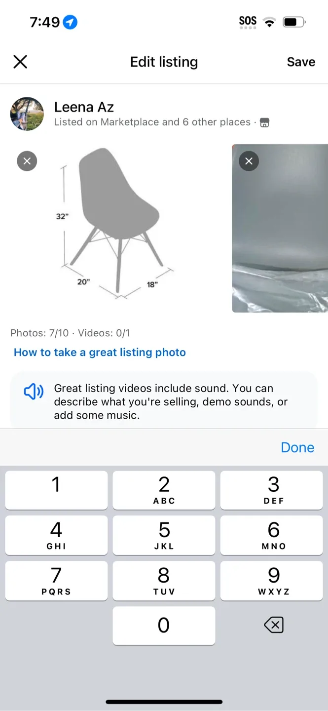 4 Modern Dining Chairs- 32" Height