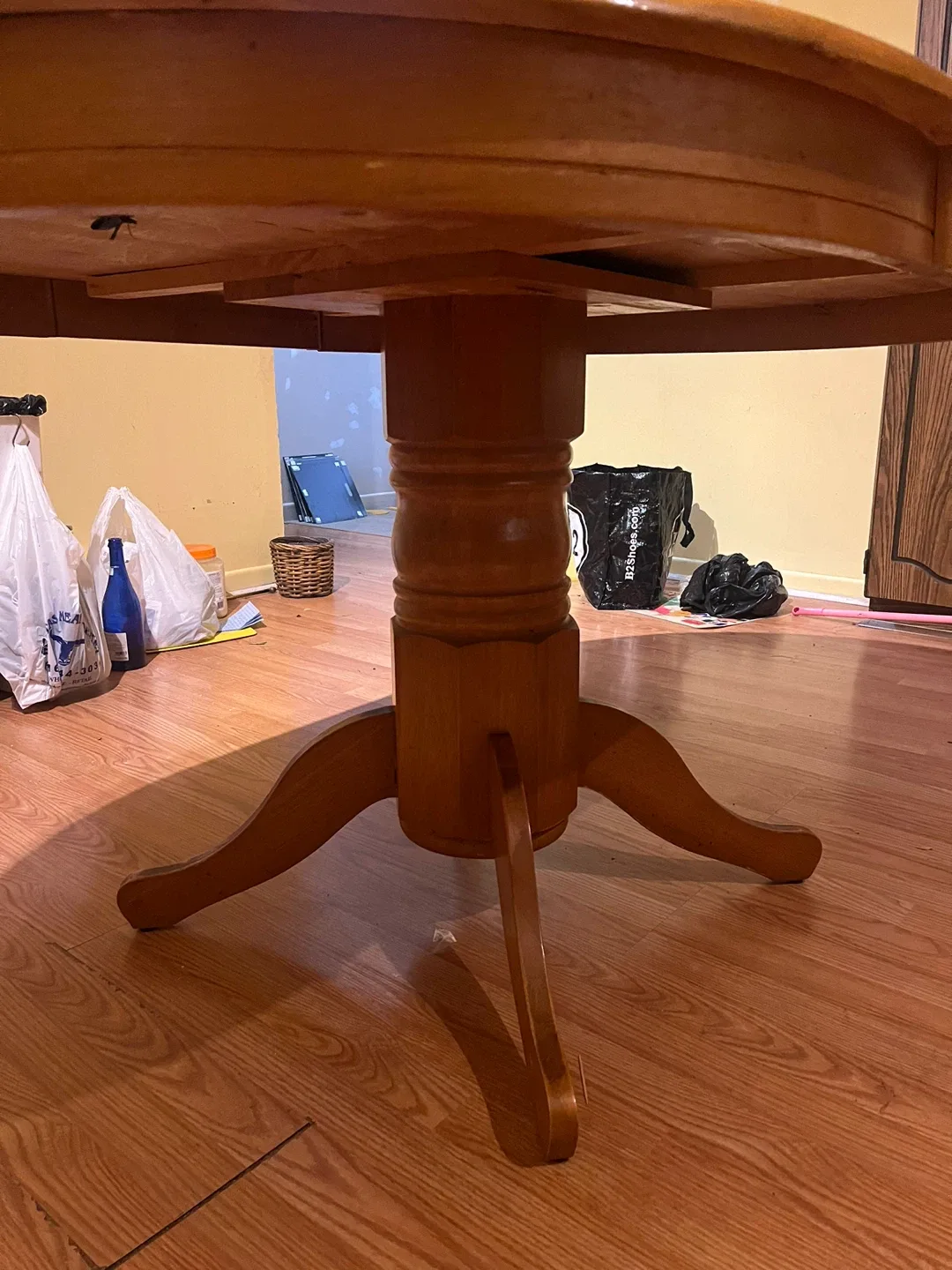 Oval Wooden Dining Table-FREE 2chairs image indicator(2)