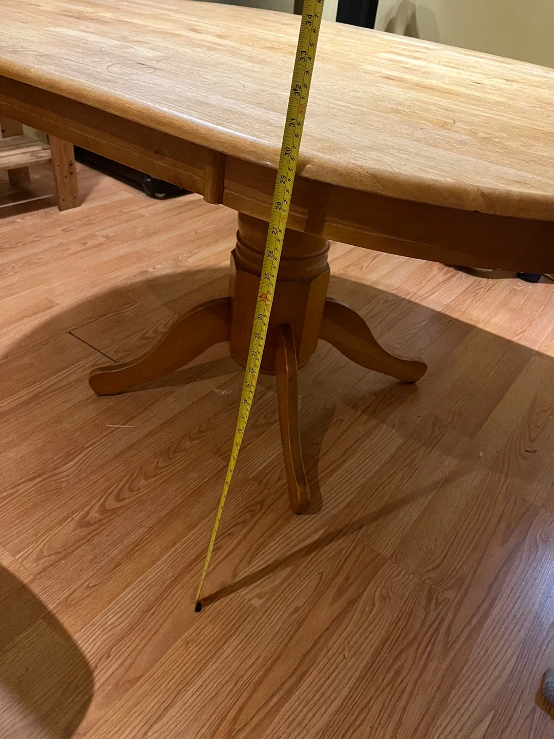 Oval Wooden Dining Table-FREE 2chairs image indicator(5)