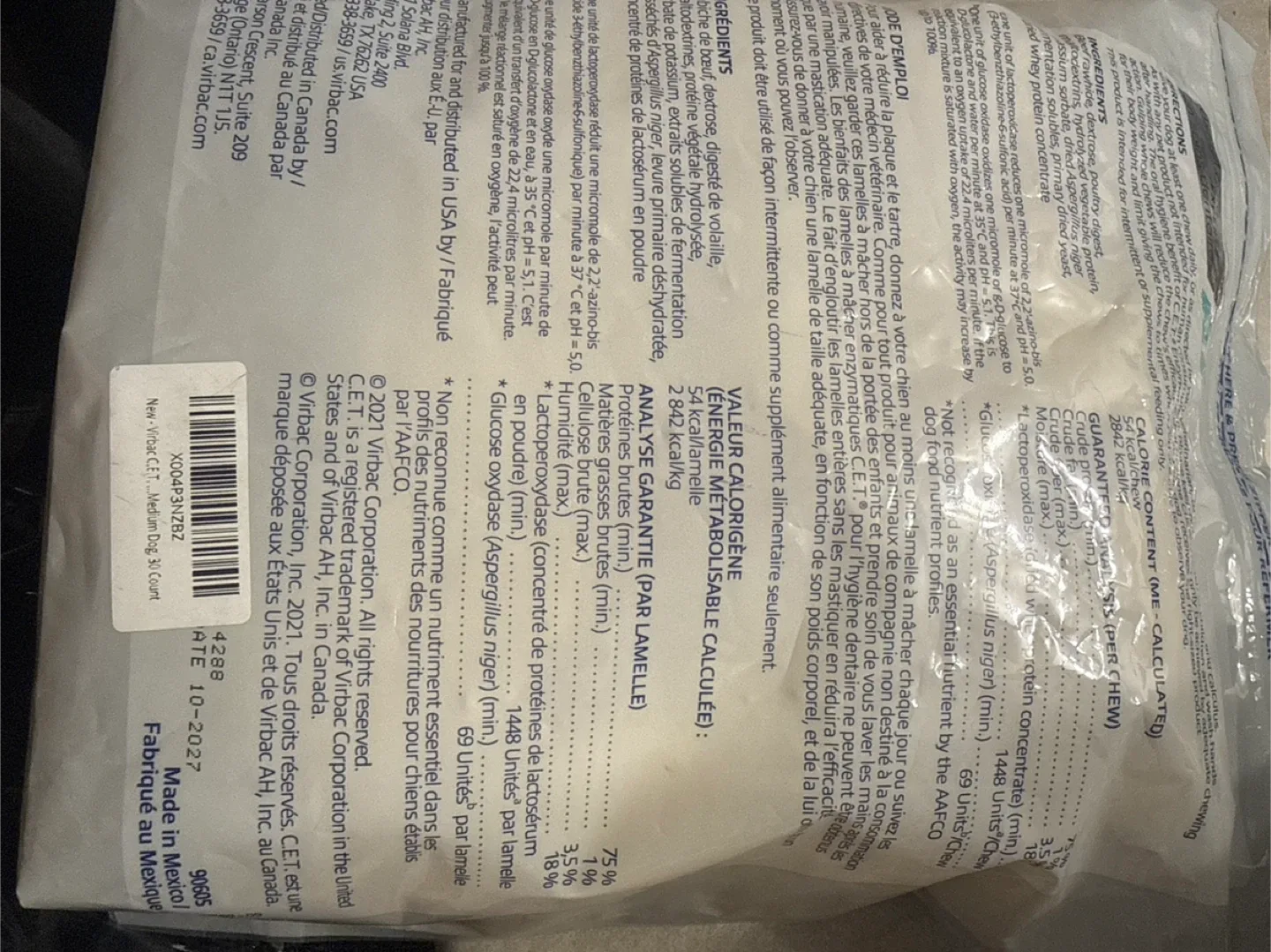 Virbac C.E.T. Enzymatic Oral Hygiene Chews - Medium image indicator(2)