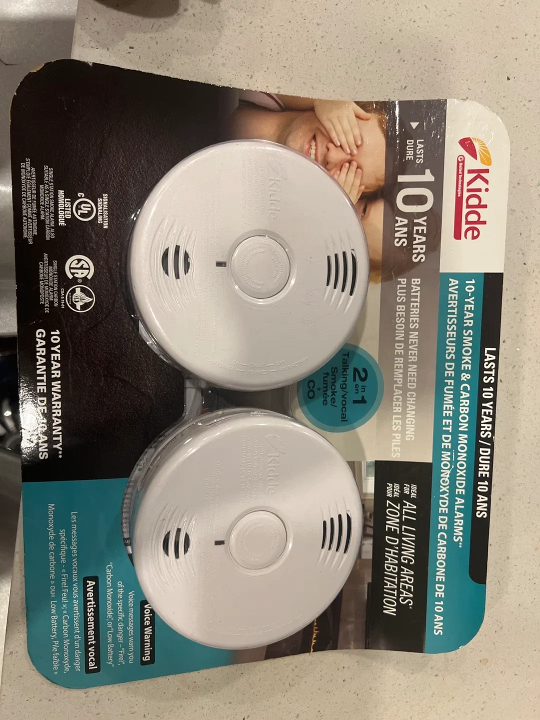 New Kidde 10-Year Smoke & Carbon Monoxide Alarm