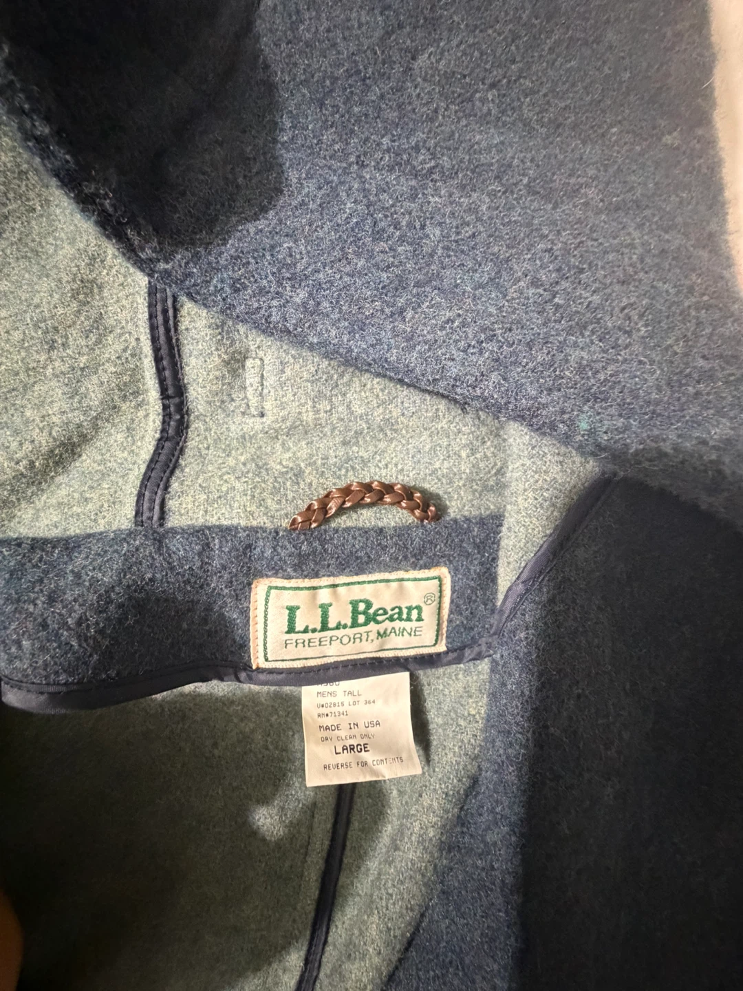 L.L.Bean Wool Blend Hooded Coat - Size Large - photo 5