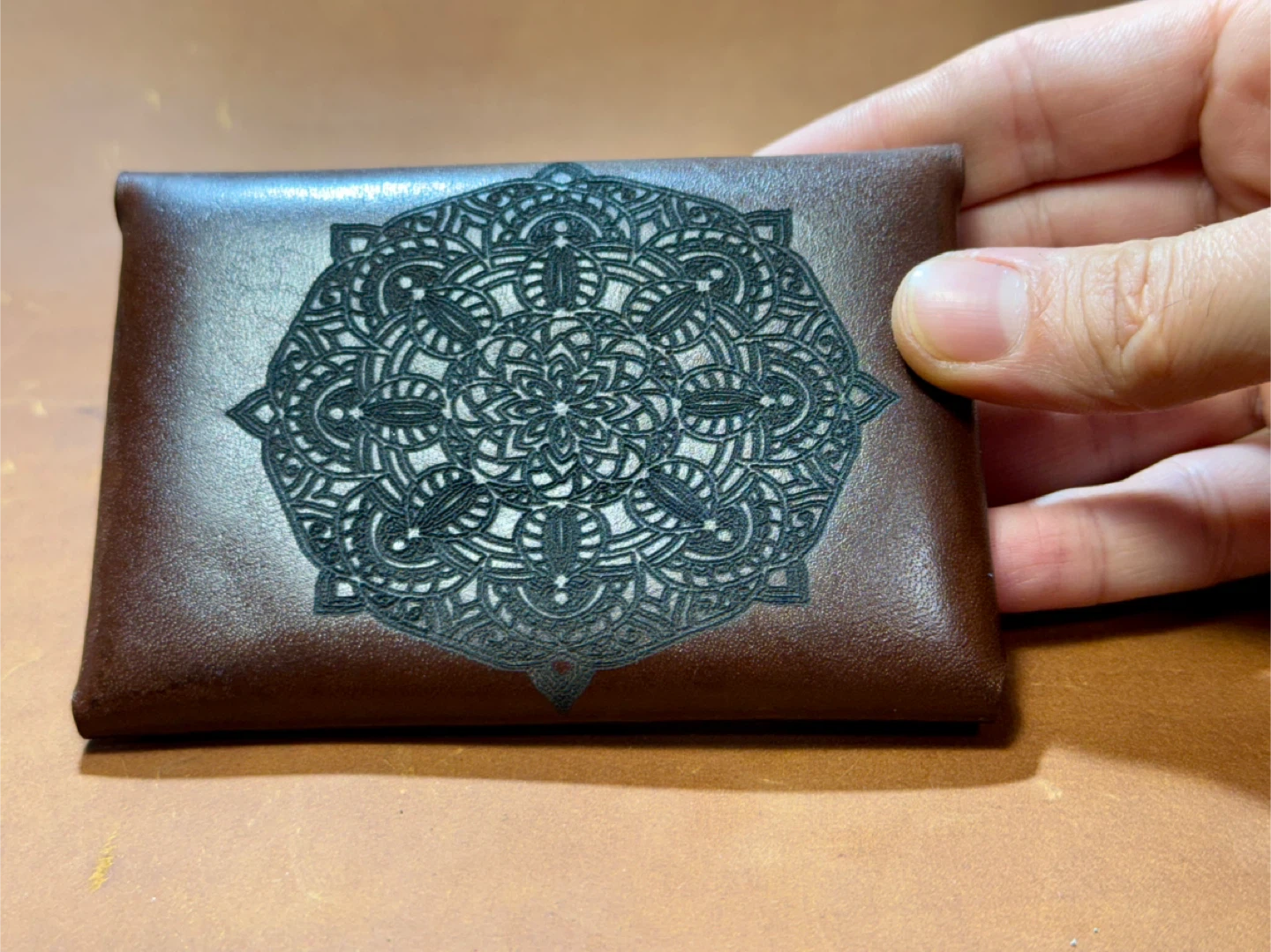 Jasper Leather Custom Card Holder - photo 2