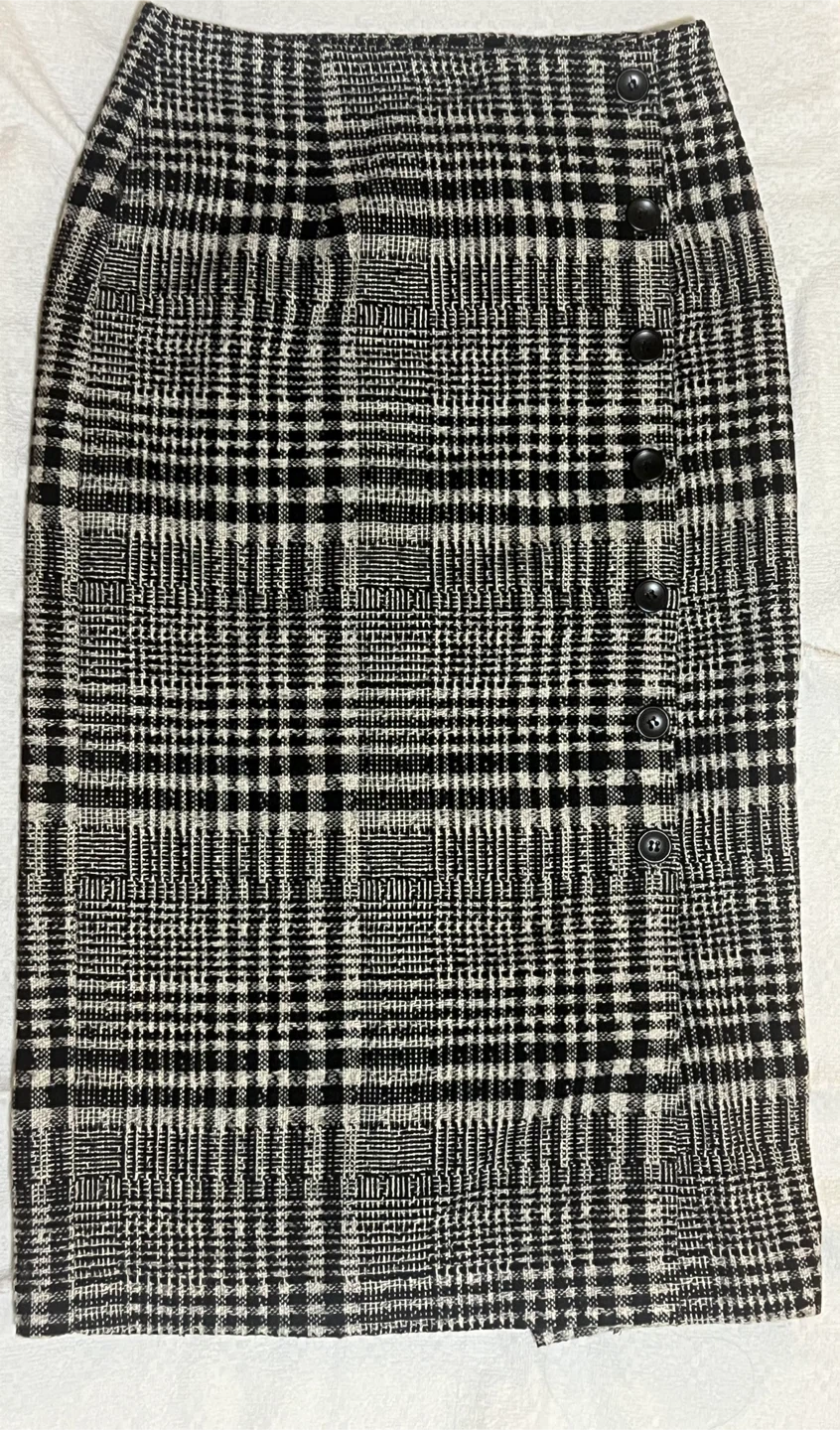 Korean Plaid Skirt - Size Small