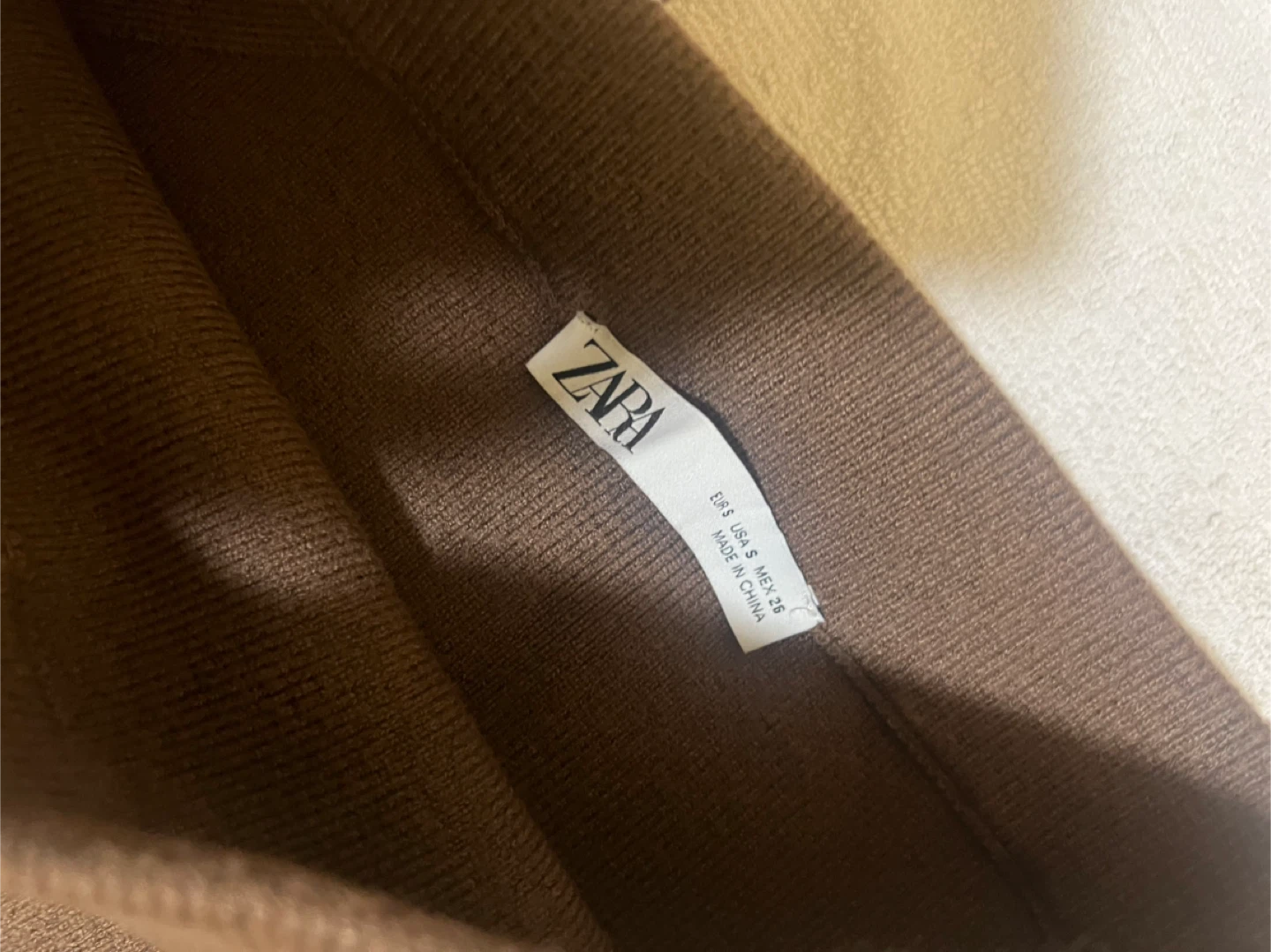 Zara Brown Knit Skirt - Size S - photo 2