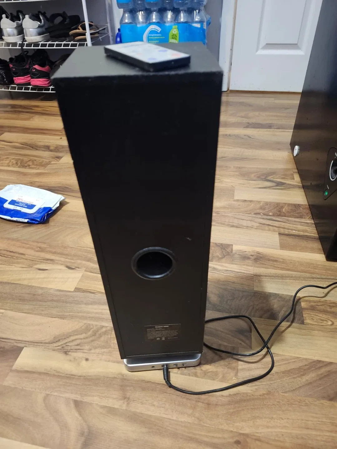 Sharper Image Tower Speaker - Black image indicator(2)