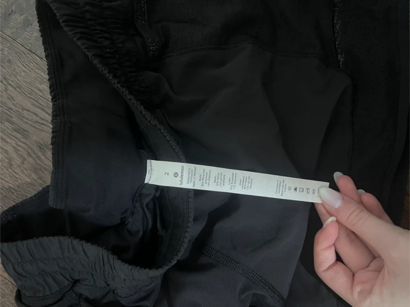 Lululemon Black Running Shorts - Size 2 image indicator(2)