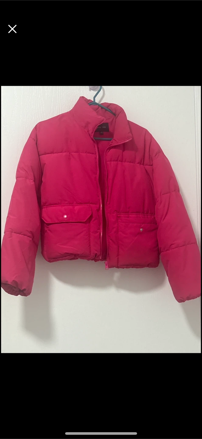 Love Tree Puffer Jacket - Pink