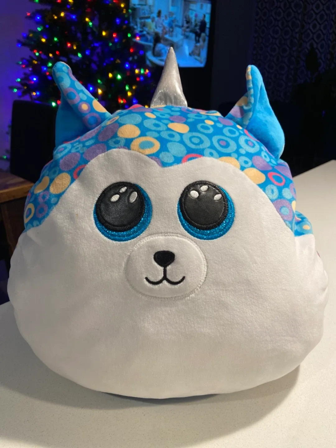 EUC: TY Large Soft Puppy Dog Unicorn Plush Toy image indicator(8)