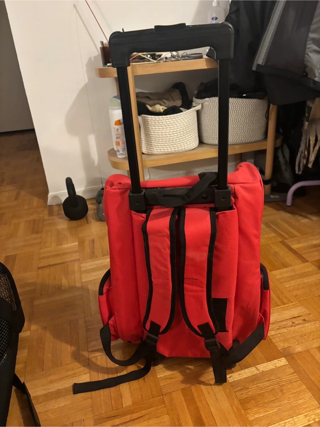 Red Wheeled Pet Carrier Backpack - photo 2