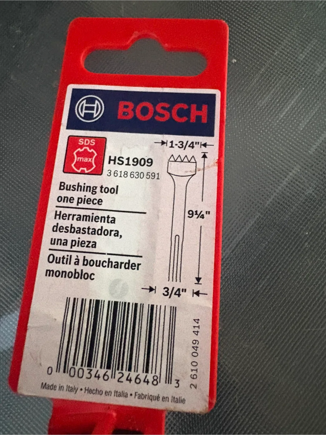 Bosch HS1909 SDS-max Bushing Tool - Like New! image indicator(4)