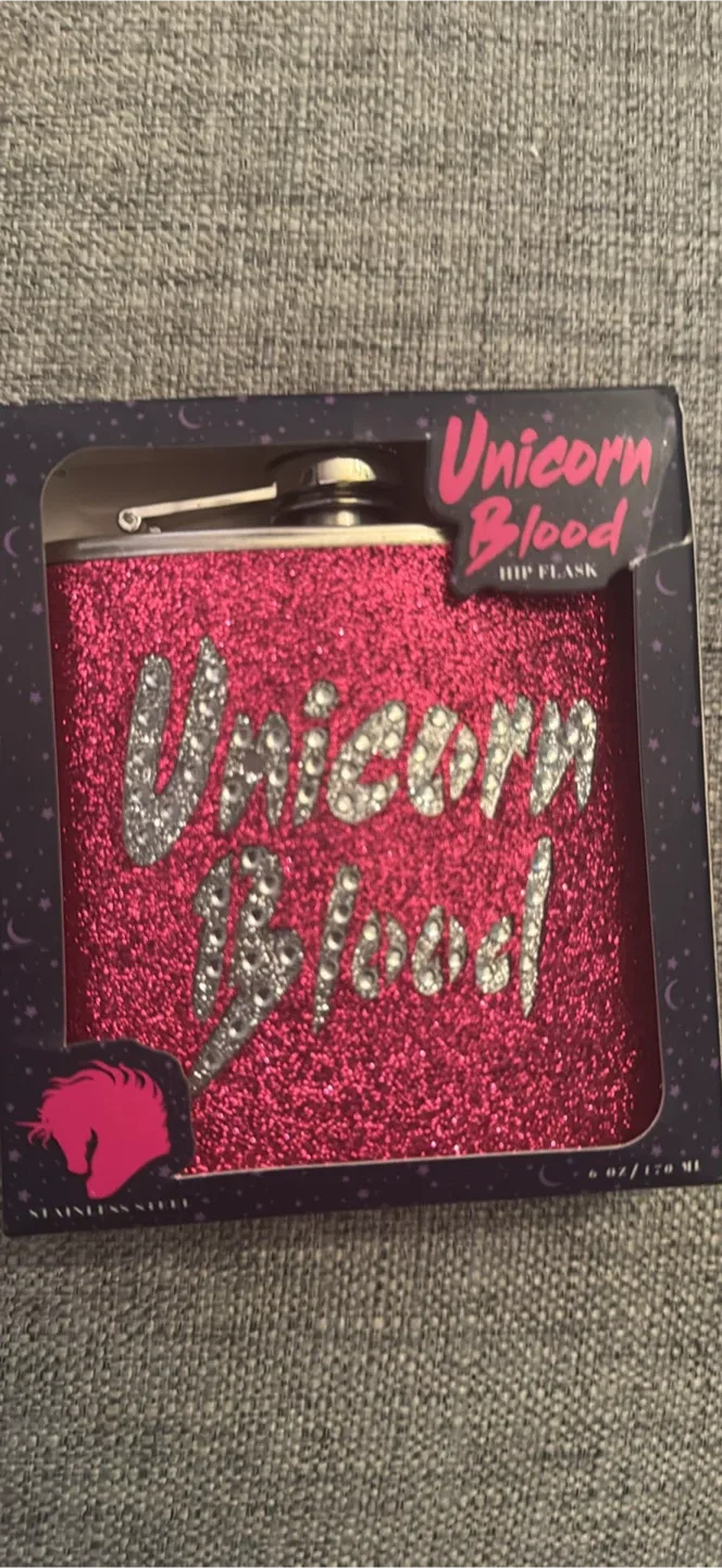 Unicorn Blood Hip Flask - New in Box!