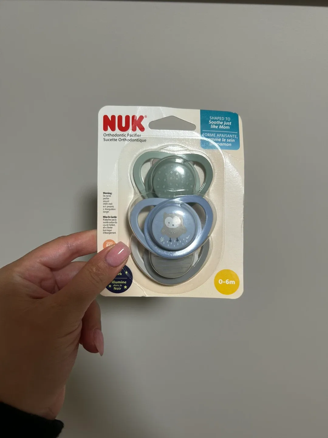 NUK Orthodontic Pacifier (0-6m) & Disney Baby Onesie (0-3m) image indicator(5)