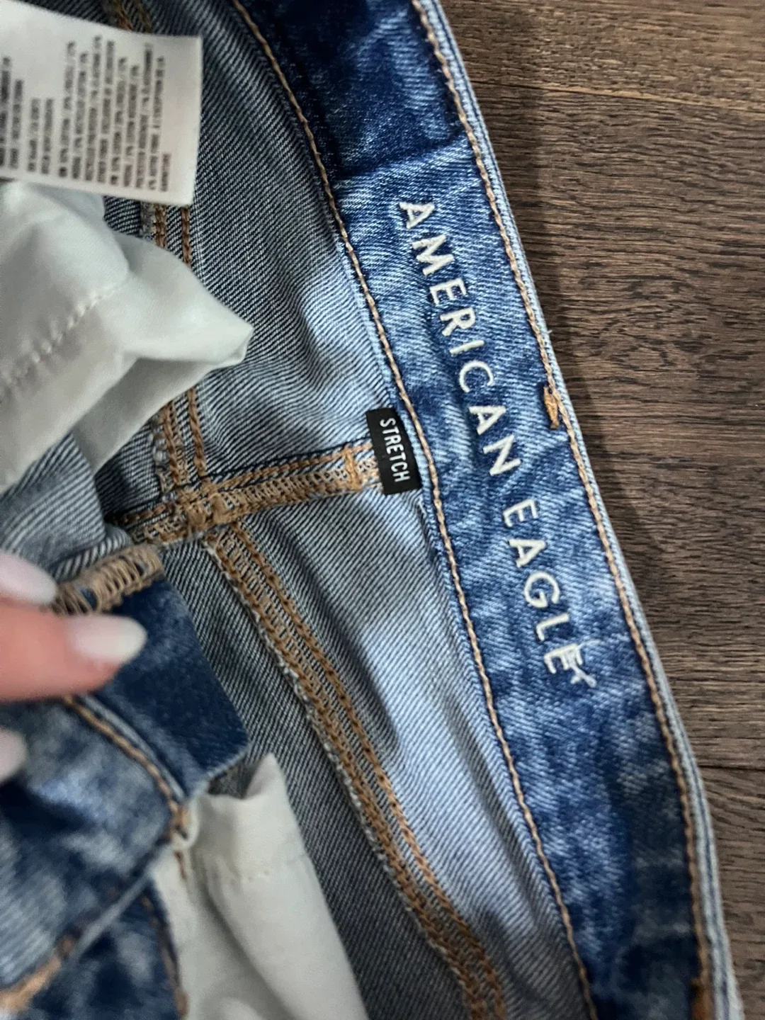 American Eagle Distressed Denim Shorts image indicator(3)