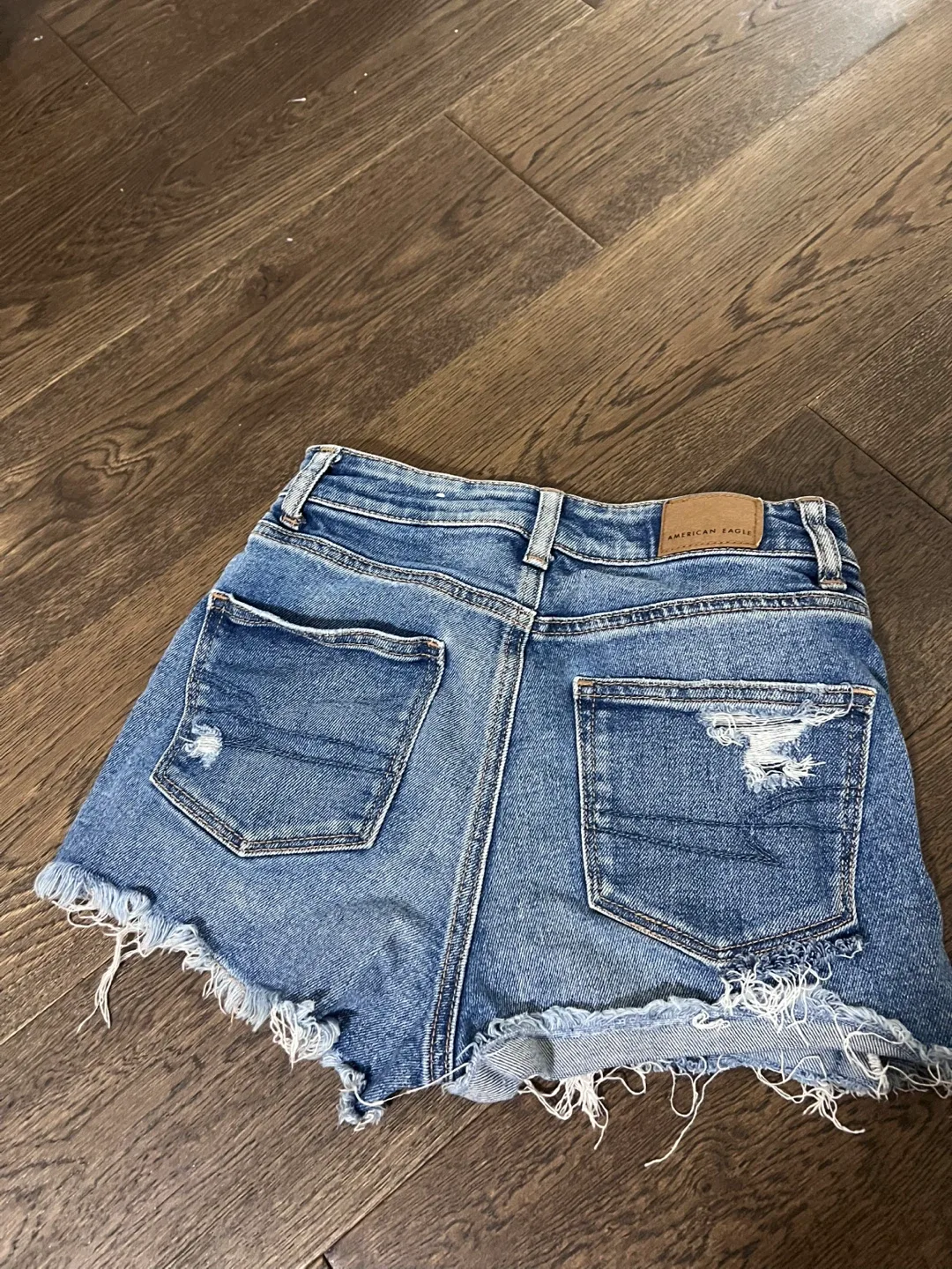American Eagle Distressed Denim Shorts image indicator(2)