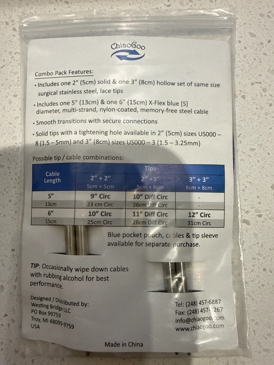 ChiaoGoo Twist Shortie Combo Pack - US 6 (4mm) image indicator(2)