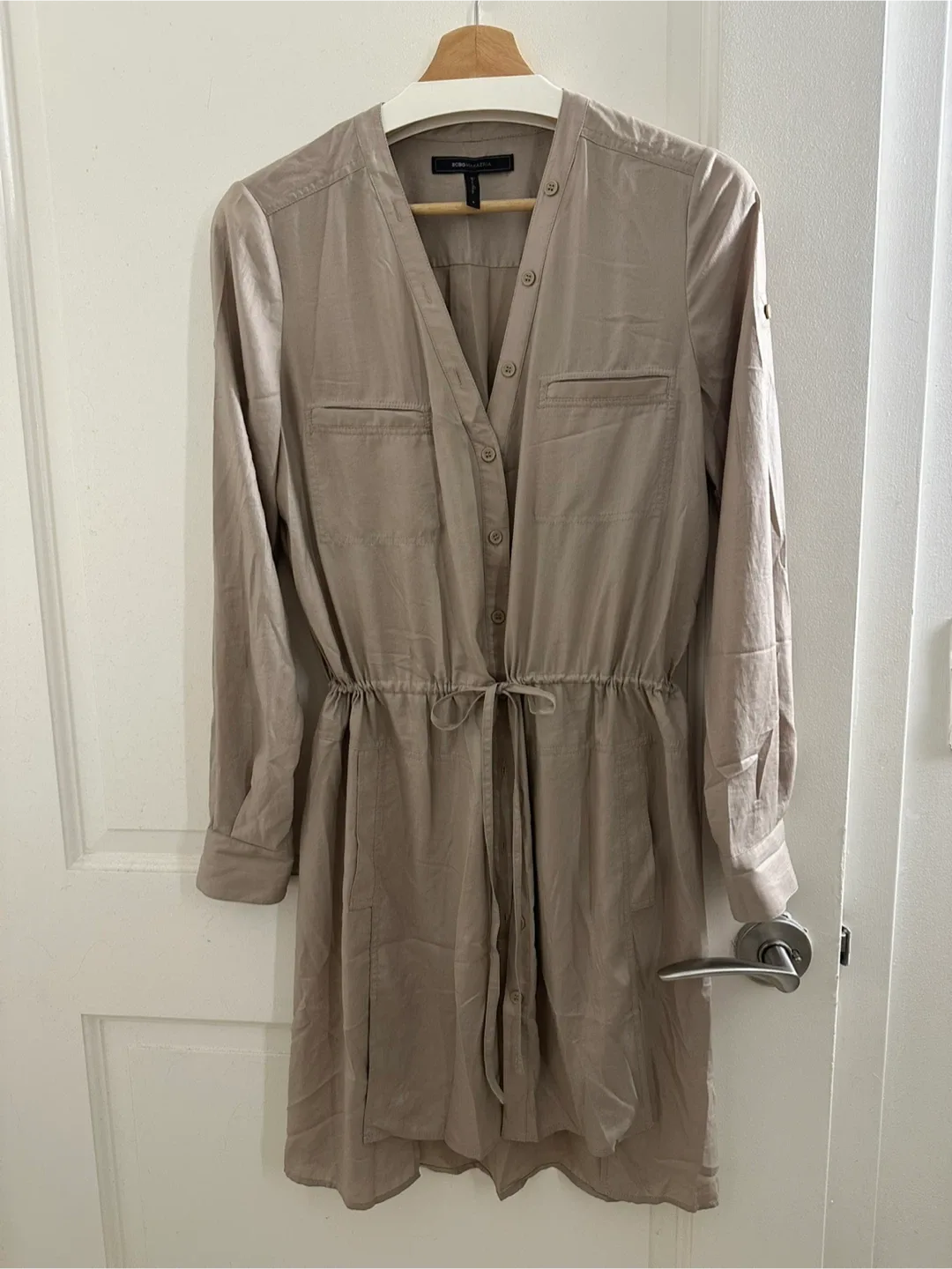 BCBGMAXAZRIA Beige Dress - Size S