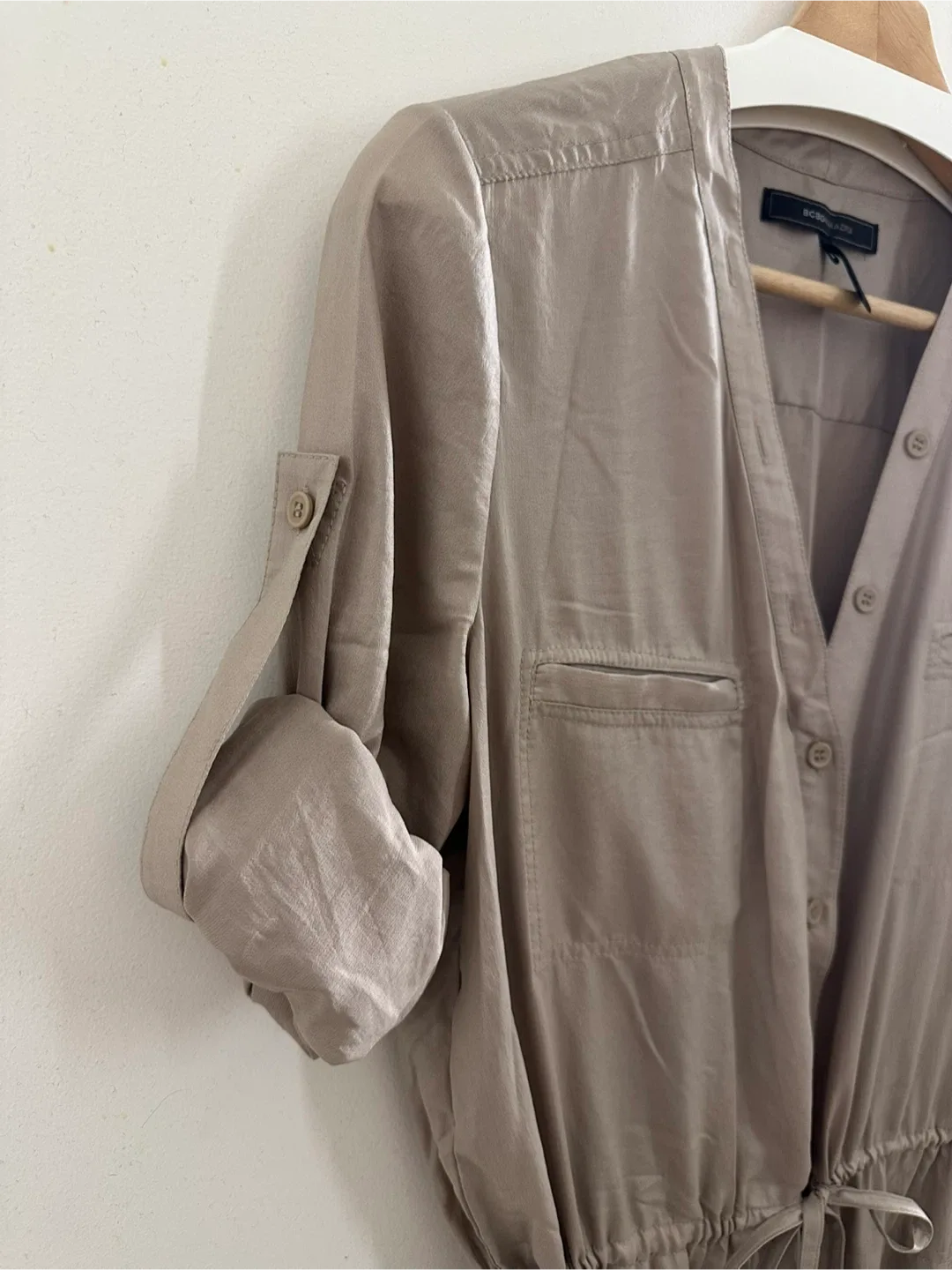 BCBGMAXAZRIA Beige Dress - Size S image indicator(6)