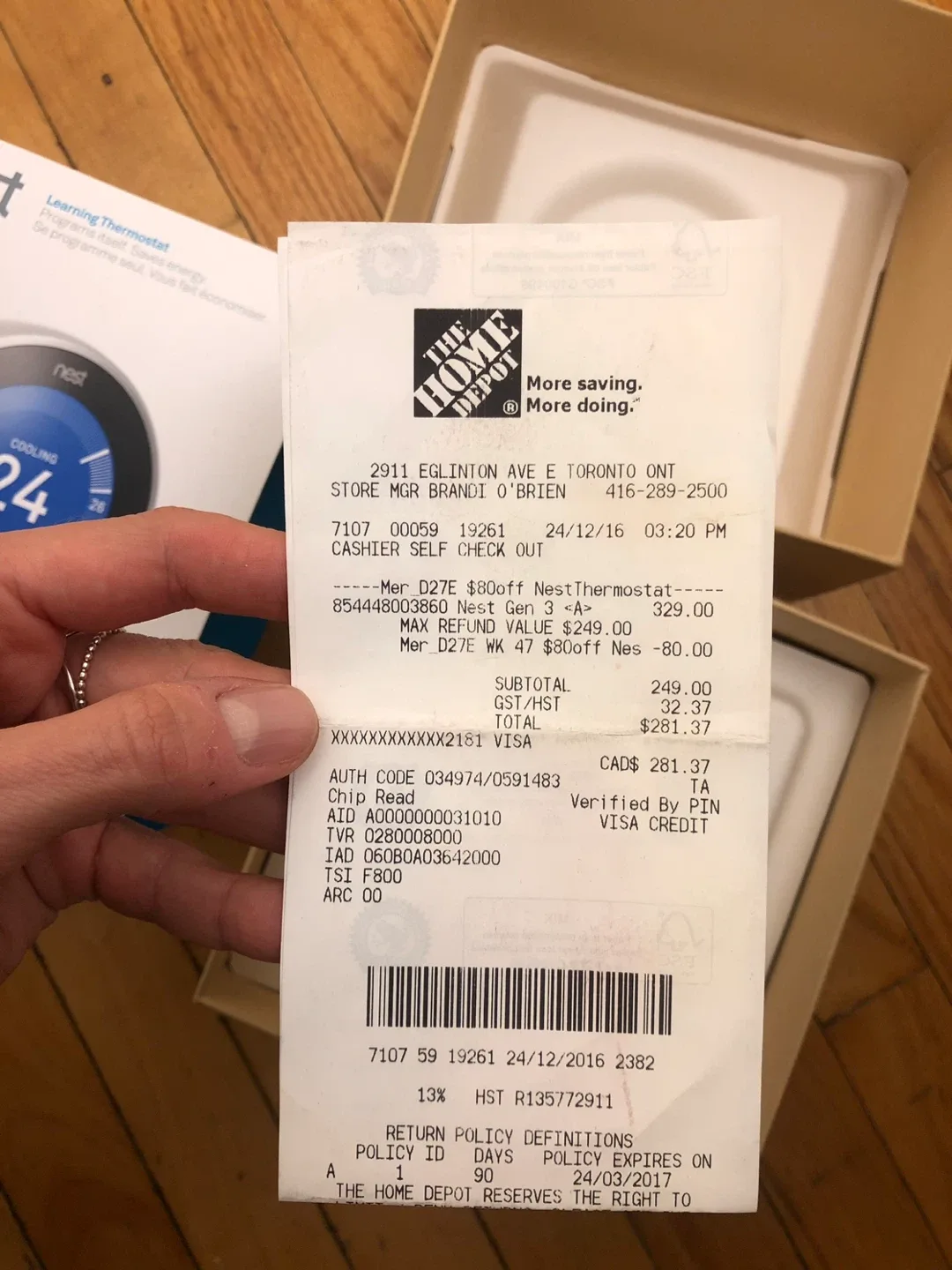 Nest Learning Thermostat 3rd Gen - New in Box! image indicator(3)