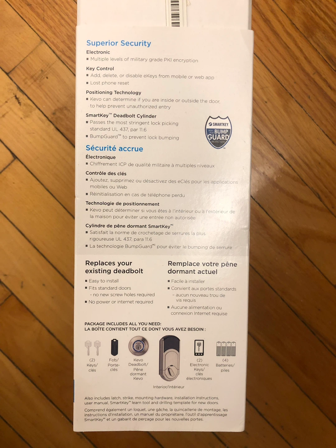 Weiser Kevo Bluetooth Smart Deadbolt, Complete in Original Box - photo 5
