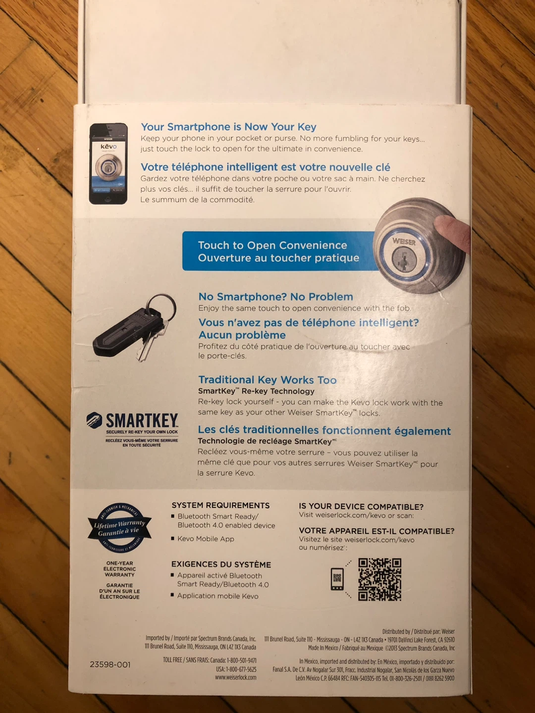 Weiser Kevo Bluetooth Enabled Deadbolt - photo 4