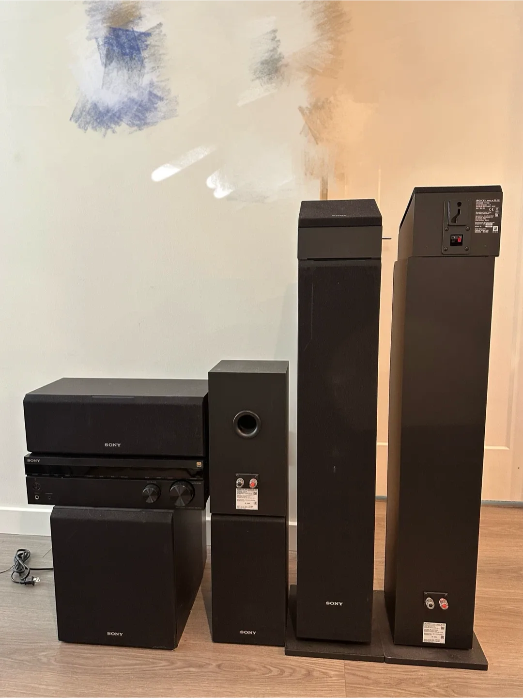 Sony 9-Piece Home Theater System w/ Wires & Remote