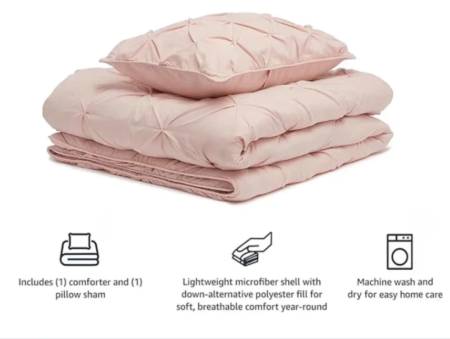 Pink Twin XL Comforter Set (2-Piece) image indicator(3)