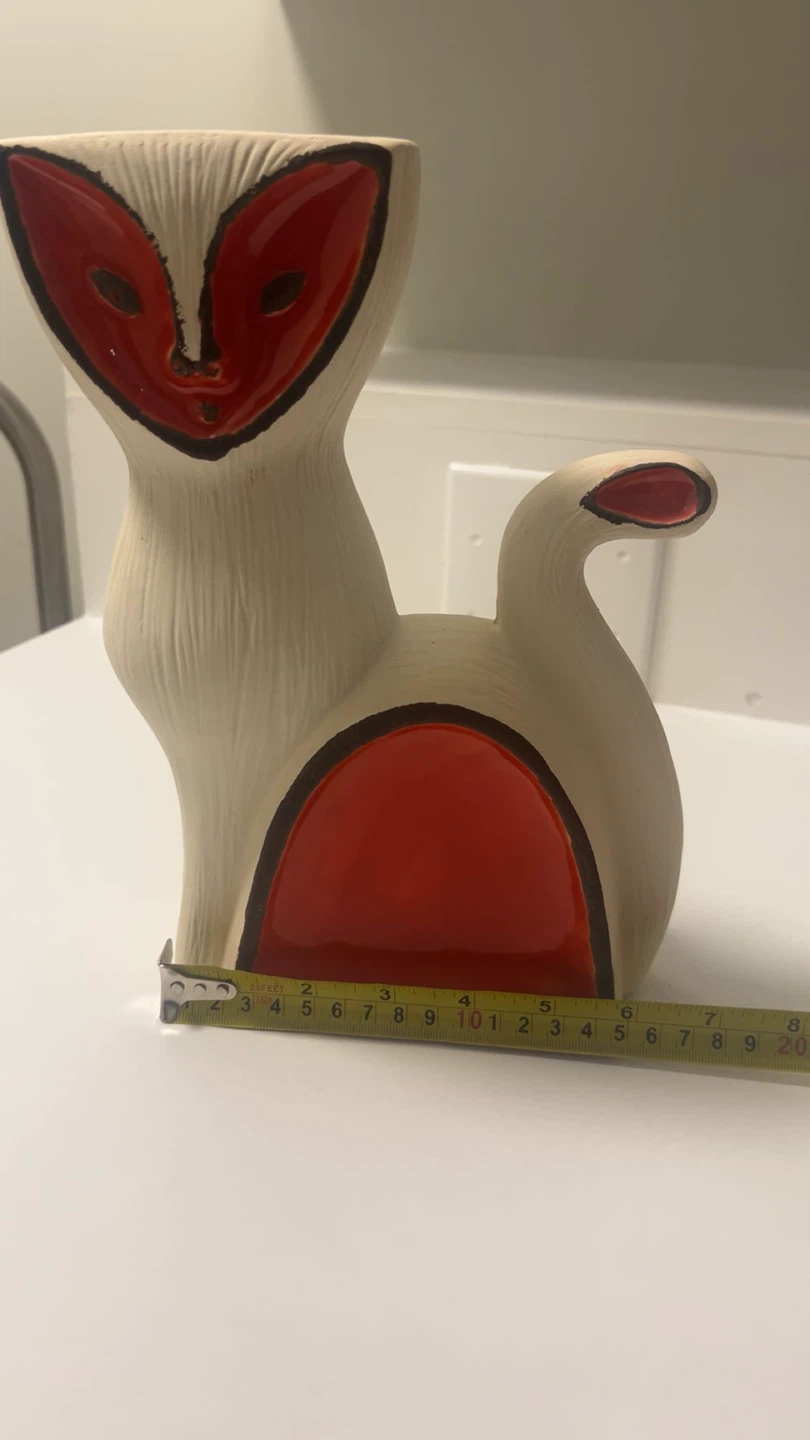 Vintage Ceramic Cat statue - photo 3
