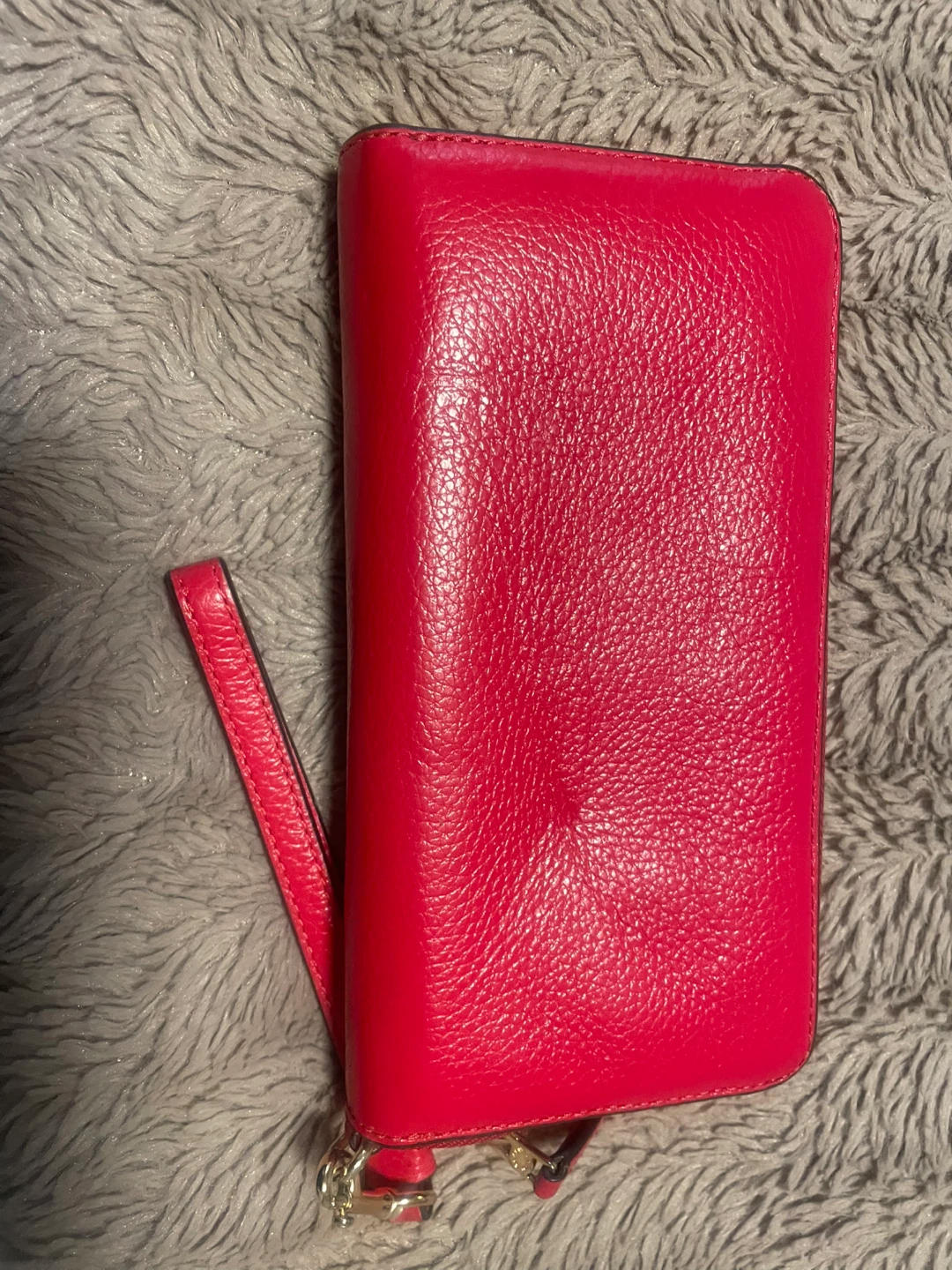 Coach Wristlet Wallet - red