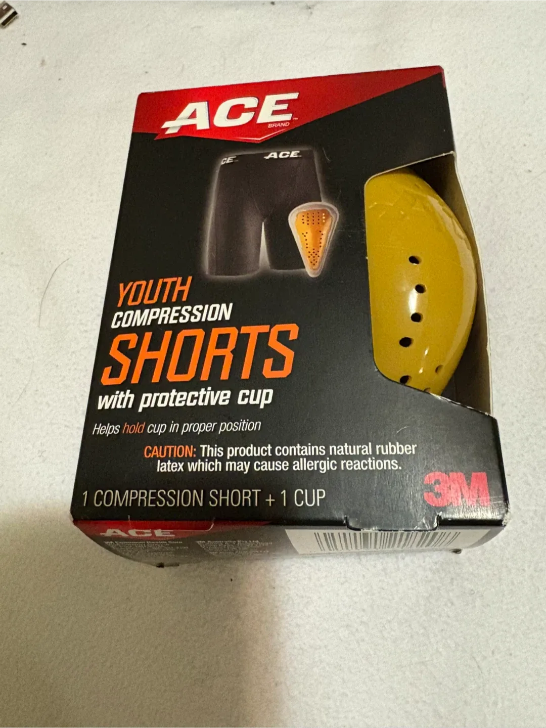 ACE Youth Compression Shorts with Protective Cup