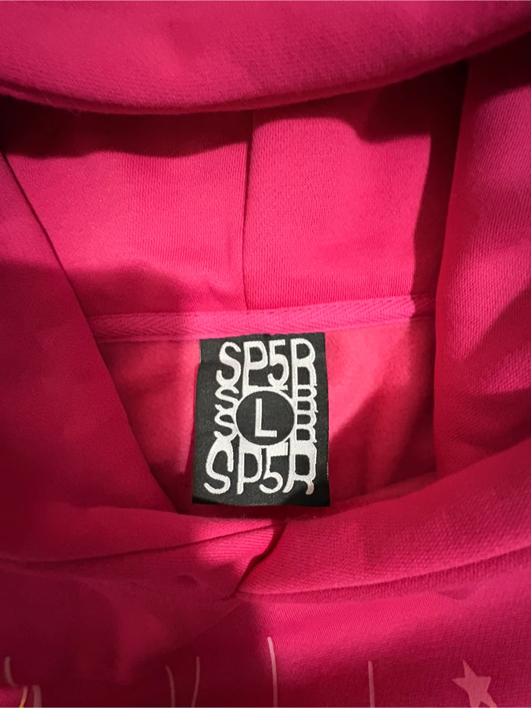SP5DER Pink Hoodie - Size Large - photo 4