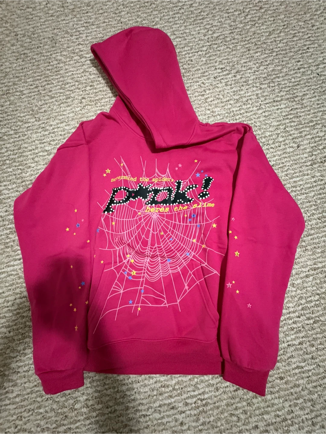 SP5DER Pink Hoodie - Size Large - photo 2