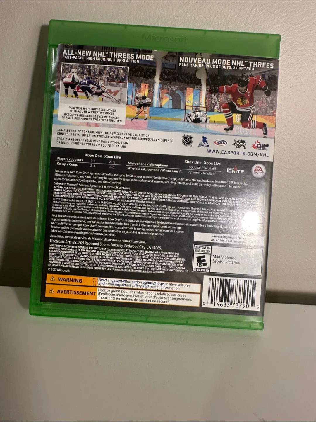 NHL 18 for Xbox One image indicator(2)