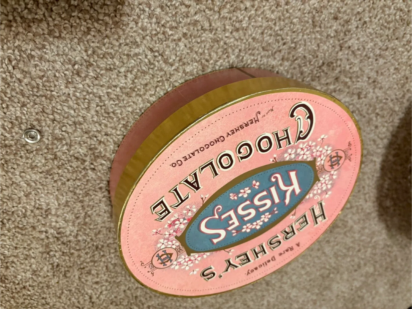 Hershey's Kisses Chocolate Box with Sewing Supplies