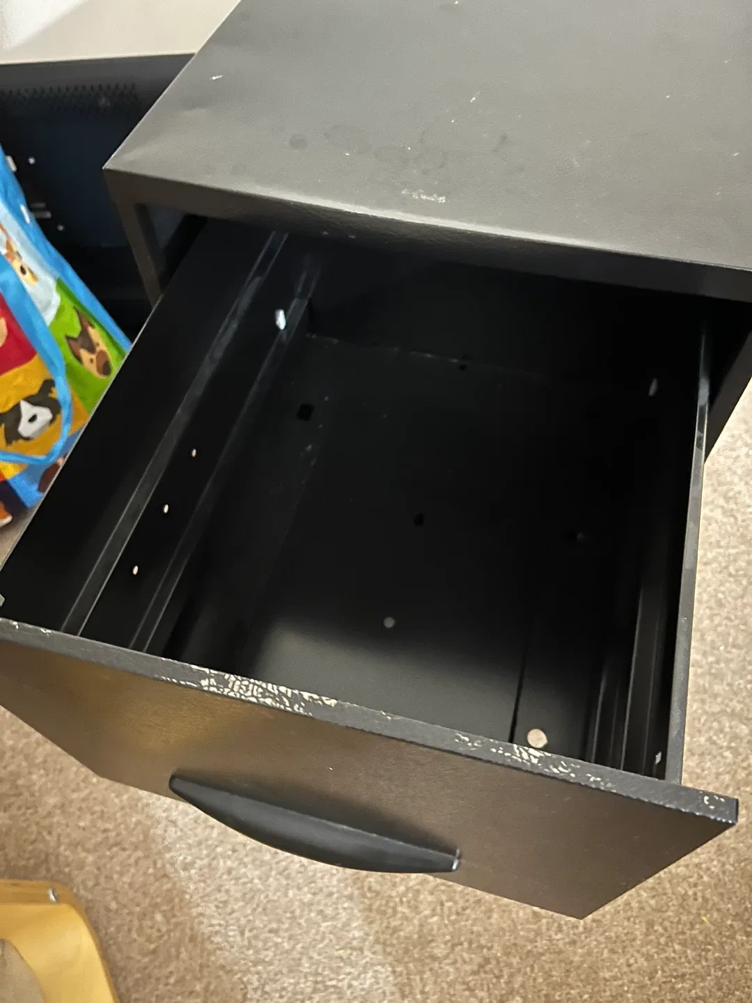 Black Two-Drawer Filing Cabinet image indicator(2)