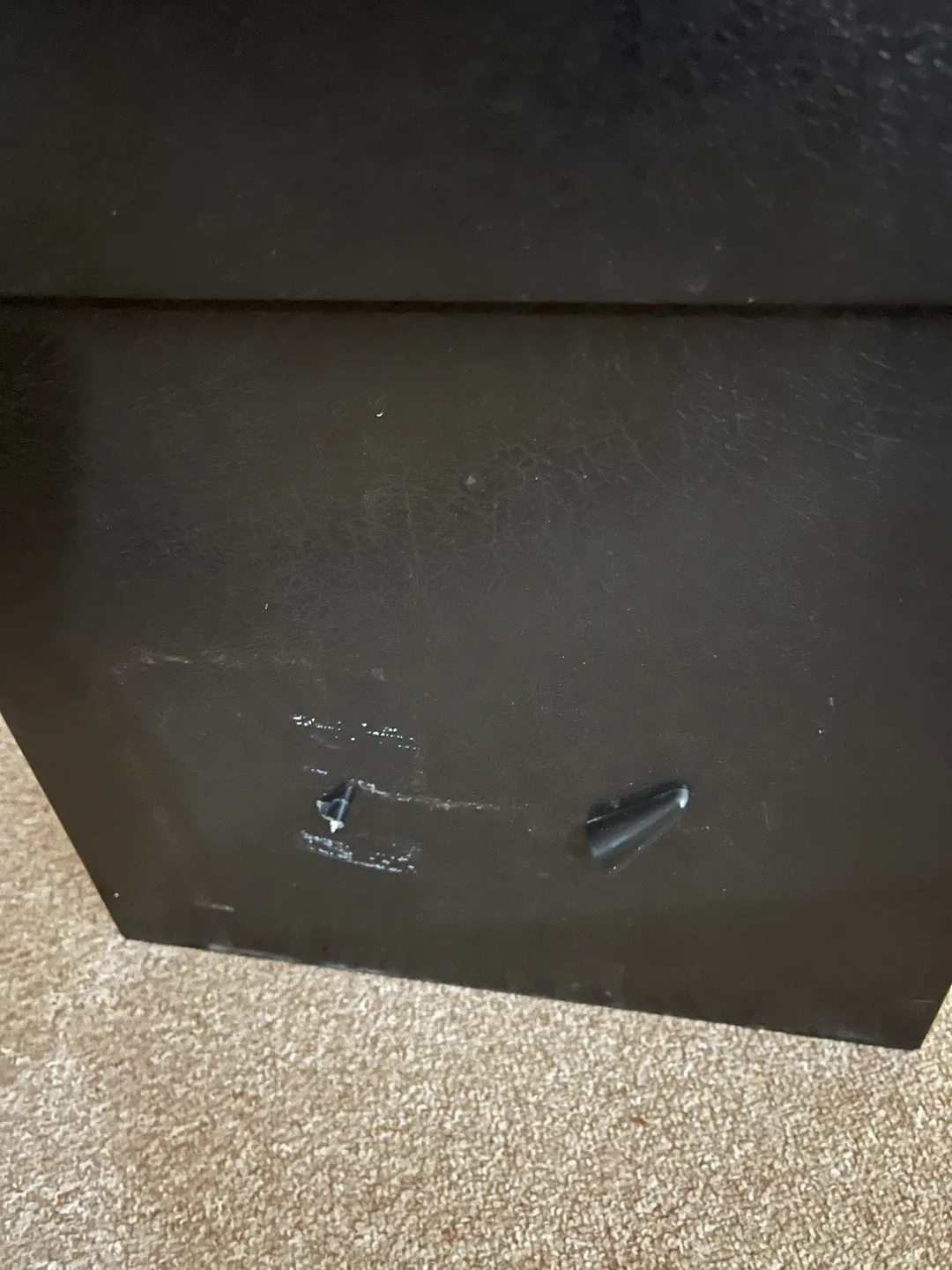 Black Two-Drawer Filing Cabinet image indicator(3)