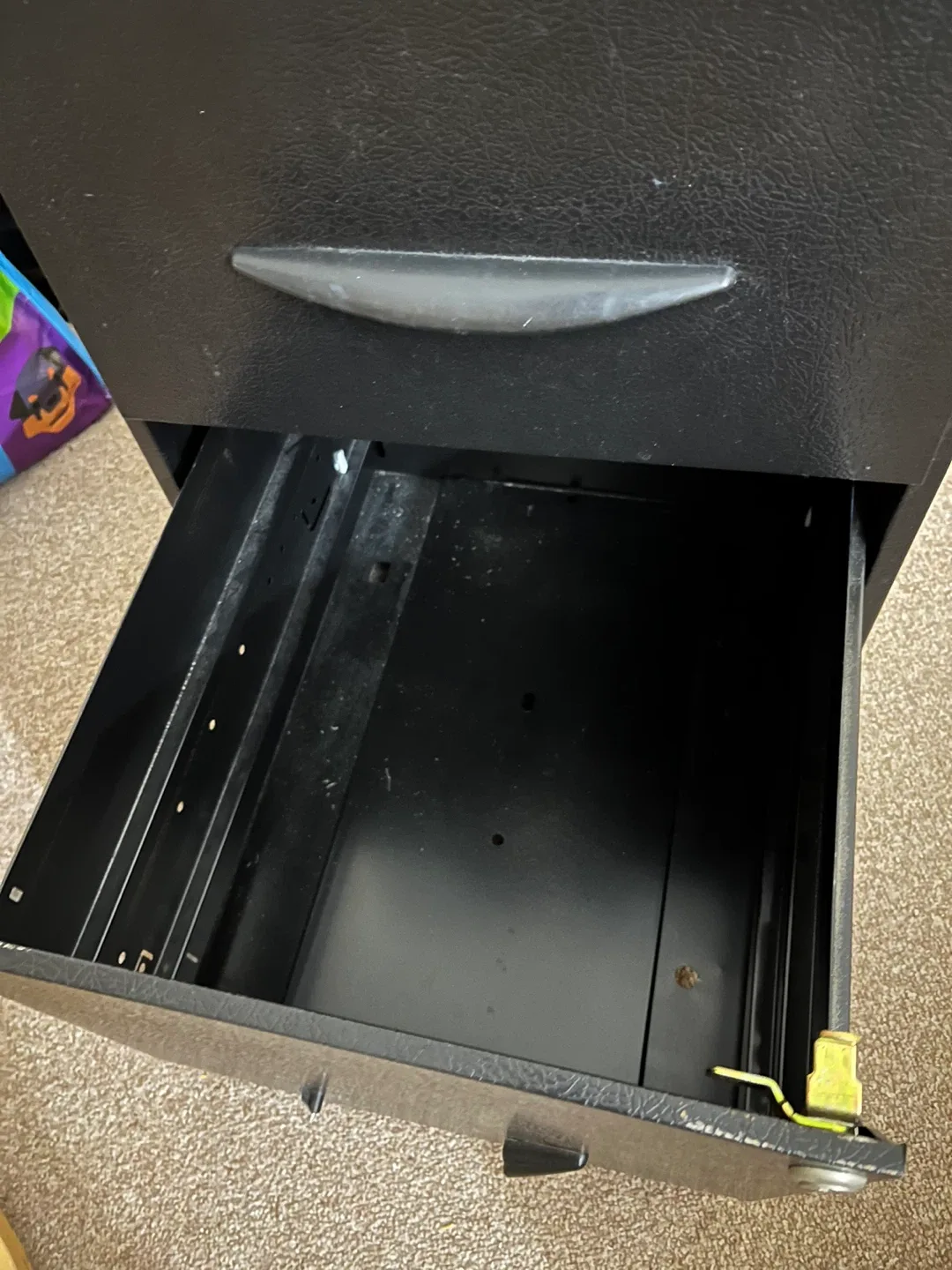 Black Two-Drawer Filing Cabinet image indicator(4)