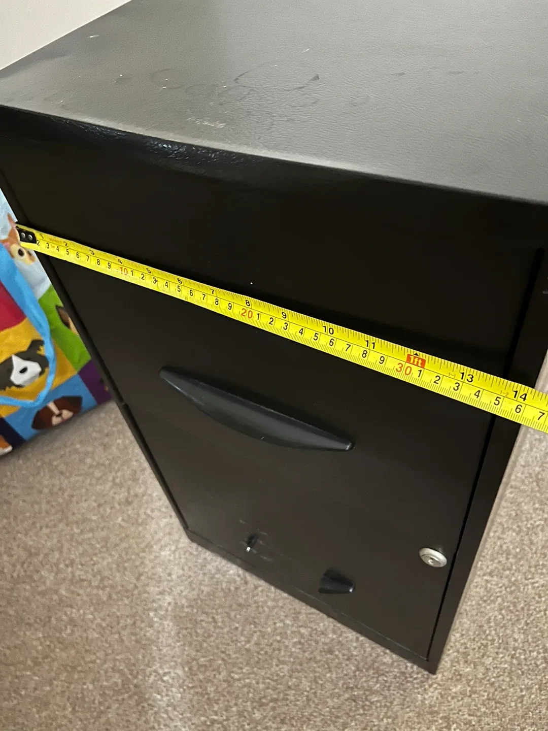 Black Two-Drawer Filing Cabinet image indicator(8)