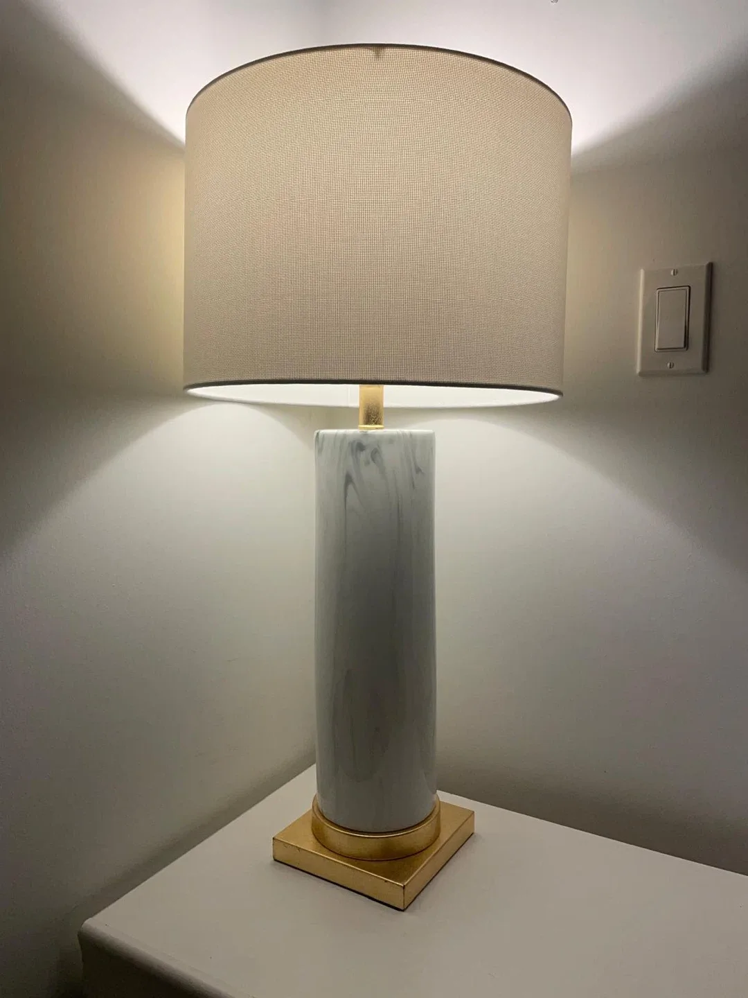 Everly Quinn Marble Table Lamps - Like New! image indicator(2)