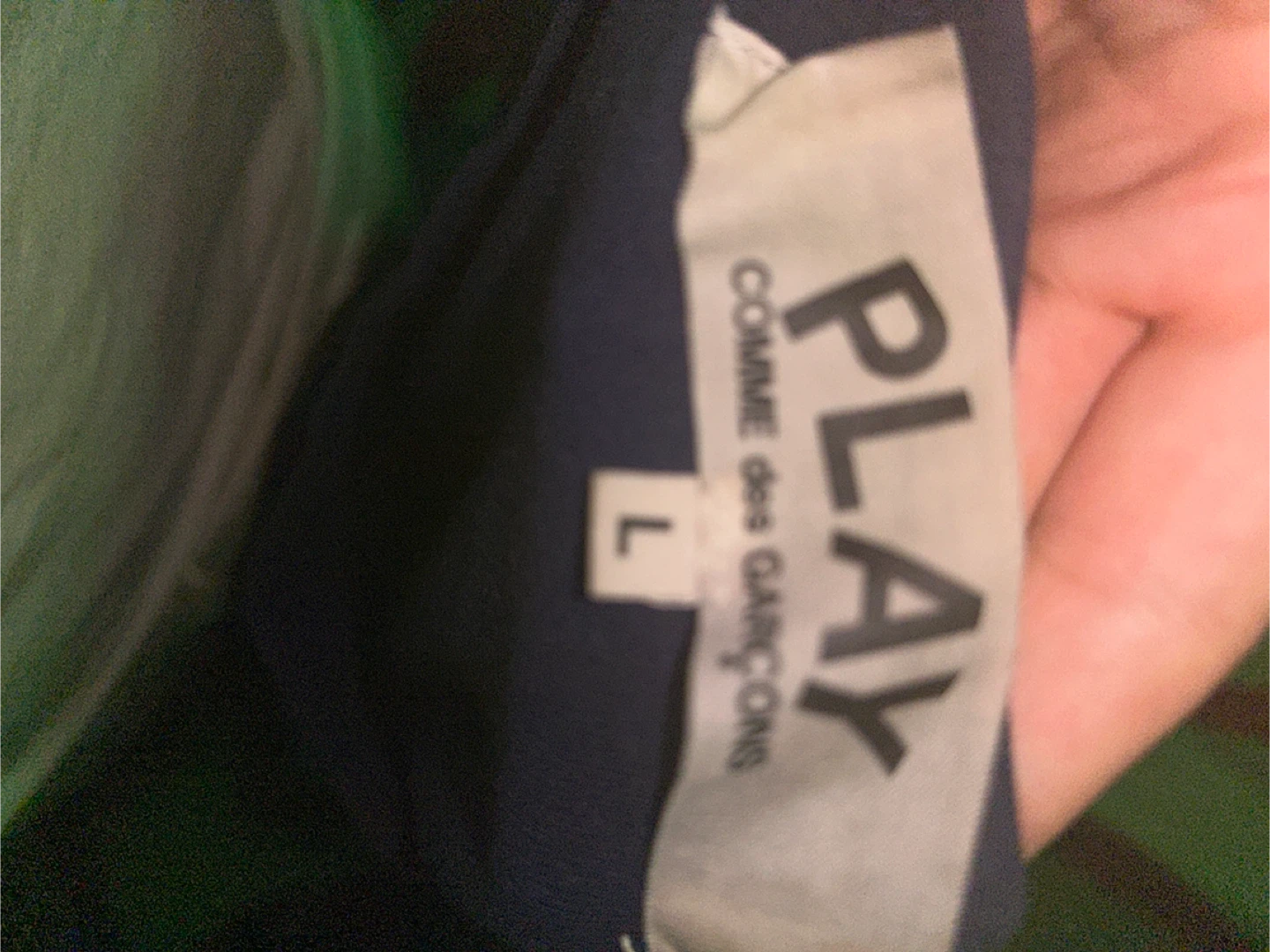 Comme des Garcons PLAY BLUE T-Shirt - Size L - photo 2