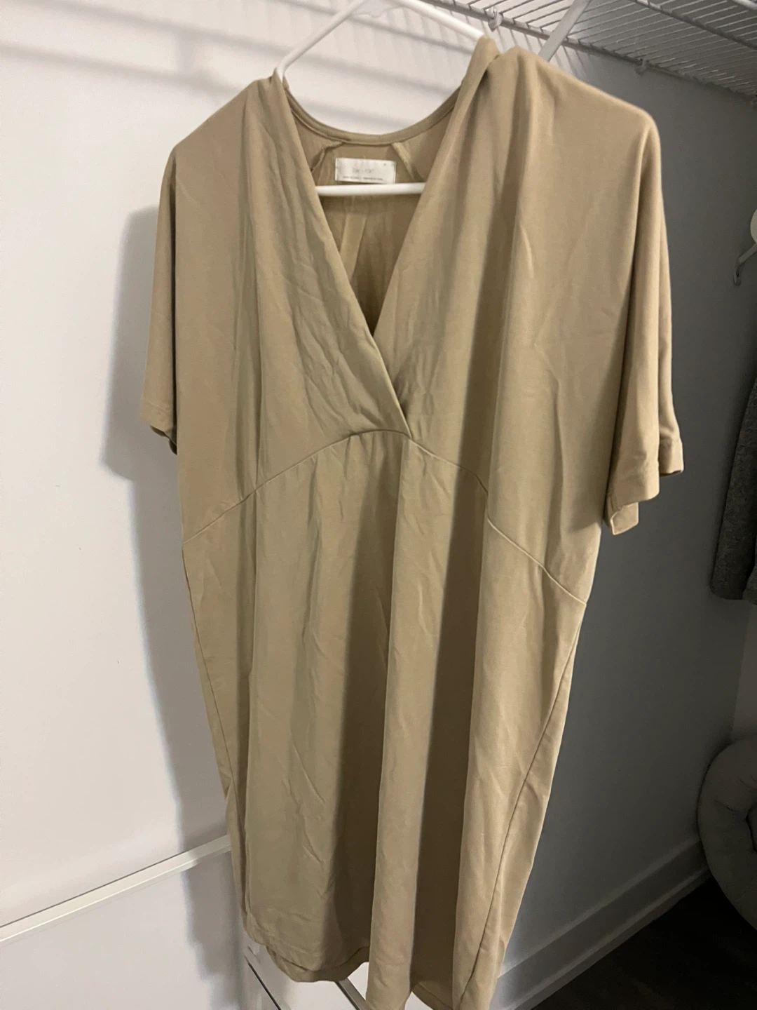 Oak + Fort Beige Dress - Size M