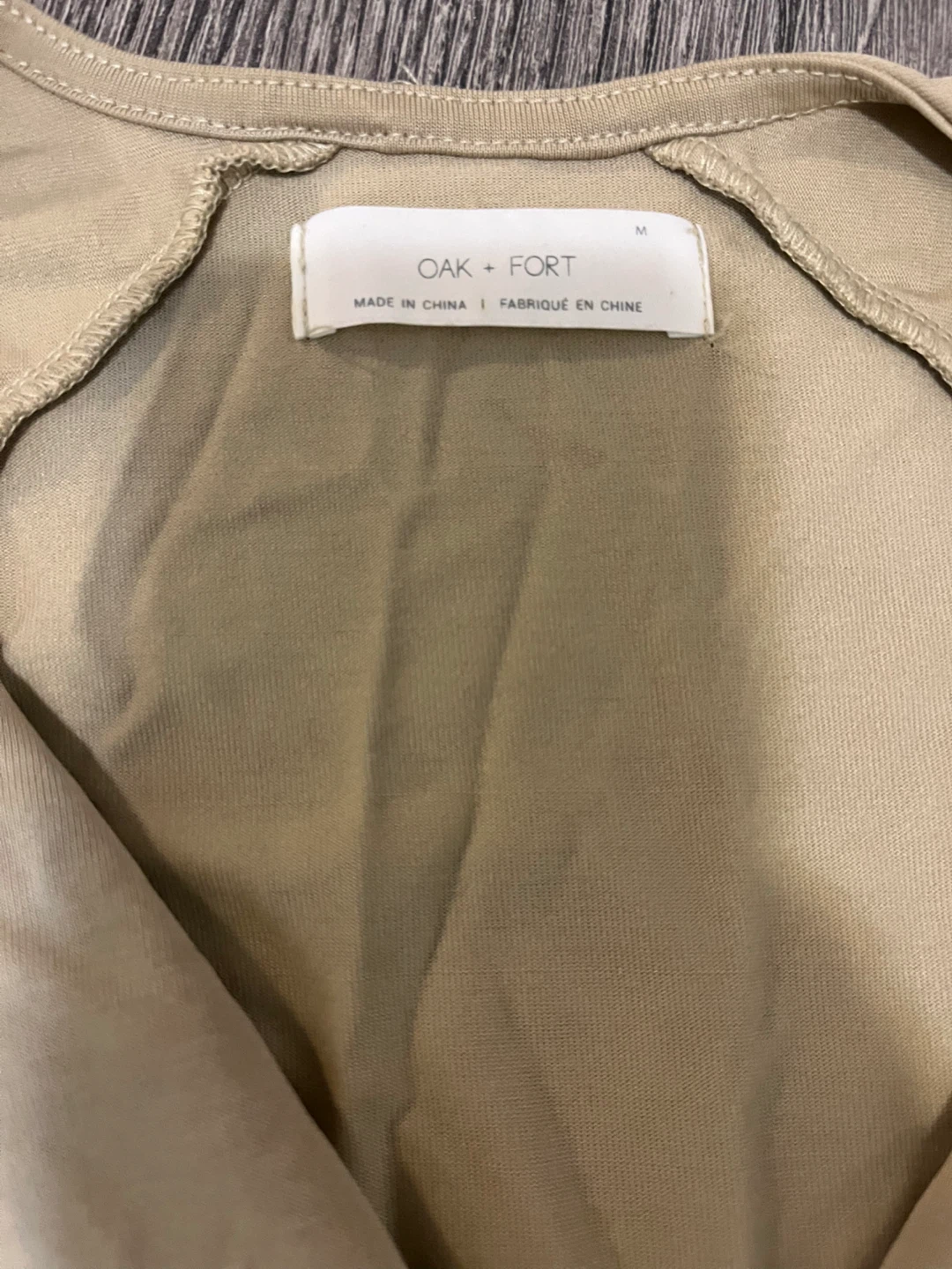 Oak + Fort Beige Dress - Size M - photo 2